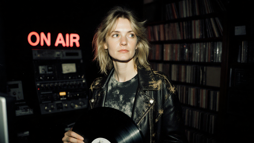 Roxy in the X-Factor Radio studio
